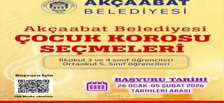 AKÇAABAT BELEDİYESİ ÇOCUK KOROSU İÇİN BAŞVURULAR BAŞLADI
