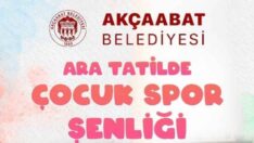 AKÇAABAT BELEDİYESİ’NDEN ARA TATİLDE SPORLA BULUŞMA: “ÇOCUK SPOR ŞENLİĞİ” BAŞLIYOR