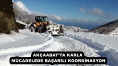 AKÇAABAT’TA KARLA MÜCADELEDE BAŞARILI KOORDİNASYON