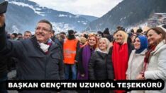 BAŞKAN GENÇ’TEN UZUNGÖL TEŞEKKÜRÜ