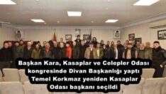Başkan Kara, Kasaplar ve Celepler Odası kongresinde Divan Başkanlığı yaptı  Temel Korkmaz yeniden Kasaplar Odası başkanı seçildi