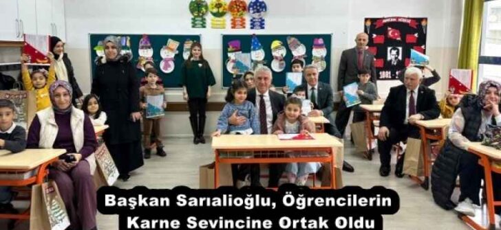 Başkan Sarıalioğlu, Öğrencilerin Karne Sevincine Ortak Oldu