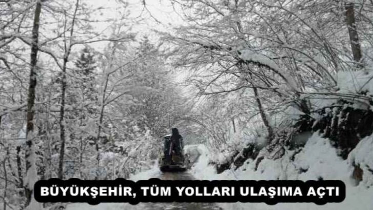 BÜYÜKŞEHİR, TÜM YOLLARI ULAŞIMA AÇTI