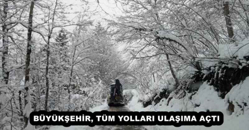 BÜYÜKŞEHİR, TÜM YOLLARI ULAŞIMA AÇTI