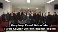Çarşıbaşı Esnaf Odası’nda Turan Kaynar yeniden başkan seçildi