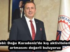 Çelebi: Doğu Karadeniz’de kış aktivitelerinin artmasını değerli buluyoruz