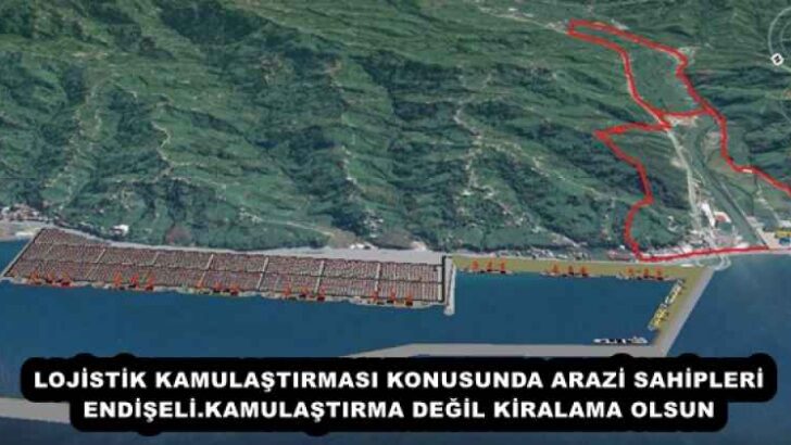 LOJİSTİK KAMULAŞTIRMASI KONUSUNDA ARAZİ SAHİPLERİ ENDİŞELİ.KAMULAŞTIRMA DEĞİL KİRALAMA OLSUN