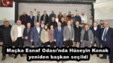 Maçka Esnaf Odası’nda Hüseyin Konak yeniden başkan seçildi