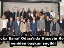 Maçka Esnaf Odası’nda Hüseyin Konak yeniden başkan seçildi