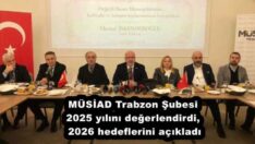 MÜSİAD Trabzon Şubesi 2025 yılını değerlendirdi, 2026 hedeflerini açıkladı