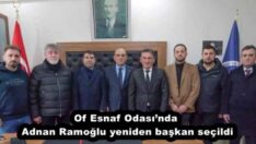 Of Esnaf Odası’nda Adnan Ramoğlu yeniden başkan seçildi