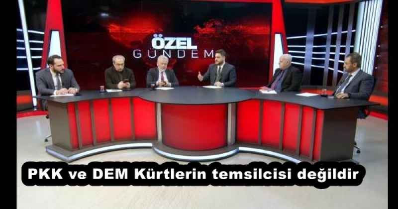PKK ve DEM Kürtlerin temsilcisi değildir