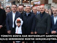 SNX TÜRKİYE DÜNYA KAR MOTOSİKLETİ ŞAMPİYONASI  AÇILIŞ SEREMONİSİ RİZE’DE GERÇEKLEŞTİRİLDİ