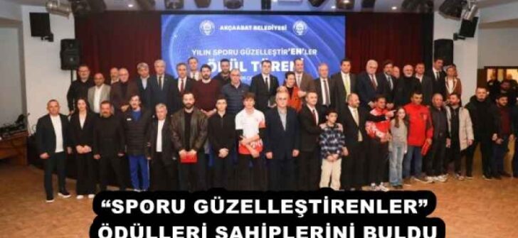 “SPORU GÜZELLEŞTİRENLER” ÖDÜLLERİ SAHİPLERİNİ BULDU