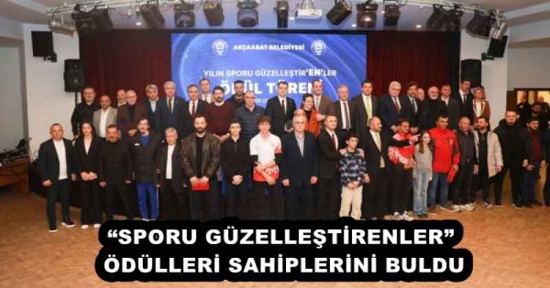 “SPORU GÜZELLEŞTİRENLER” ÖDÜLLERİ SAHİPLERİNİ BULDU
