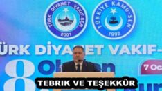 TEBRIK VE TEŞEKKÜR 