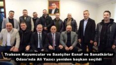 Trabzon Kuyumcular ve Saatçiler Esnaf ve Sanatkârlar Odası’nda Ali Yazıcı yeniden başkan seçildi