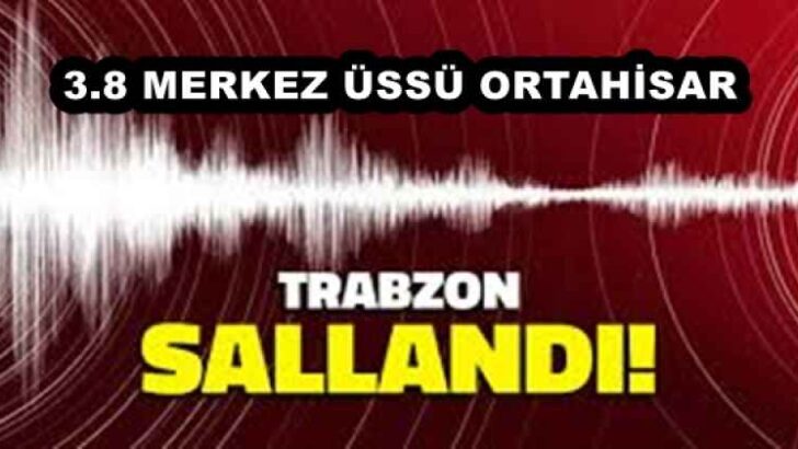 Trabzon sallandı! Korkutan deprem