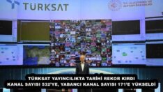 TÜRKSAT YAYINCILIKTA TARİHİ REKOR KIRDI KANAL SAYISI 532’YE, YABANCI KANAL SAYISI 171’E YÜKSELDİ