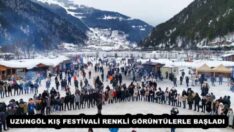 UZUNGÖL KIŞ FESTİVALİ RENKLİ GÖRÜNTÜLERLE BAŞLADI