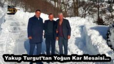 Yakup Turgut’tan Yoğun Kar Mesaisi…