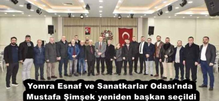 Yomra Esnaf ve Sanatkarlar Odası’nda Mustafa Şimşek yeniden başkan seçildi