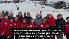 17.PETRANBOARD KAYAK ŞENLİĞİ YAPILDI  SON YILLARIN EN SÖNÜK ŞENLİĞİNE BEKLENEN KATILIM OLMADI