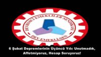 6 Şubat Depremlerinin Üçüncü Yılı: Unutmadık, Affetmiyoruz, Hesap Soruyoruz!