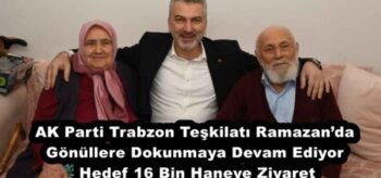 AK Parti Trabzon Teşkilatı Ramazan’da Gönüllere Dokunmaya Devam Ediyor  Hedef 16 Bin Haneye Ziyaret