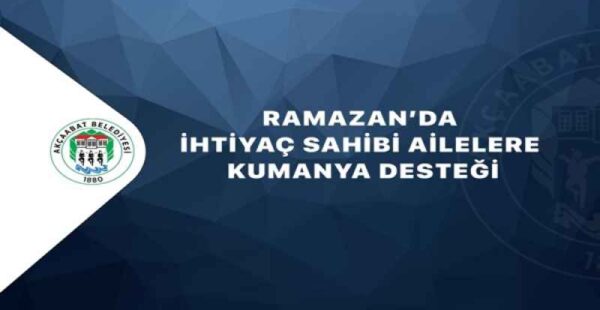 AKÇAABAT BELEDİYESİ’NDEN RAMAZAN AYINDA İHTİYAÇ SAHİBİ VATANDAŞLARA KUMANYA DESTEĞİ