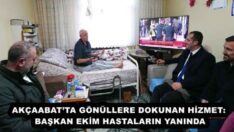 AKÇAABAT’TA GÖNÜLLERE DOKUNAN HİZMET: BAŞKAN EKİM HASTALARIN YANINDA