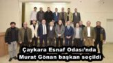 Çaykara Esnaf Odası’nda Murat Gönan başkan seçildi
