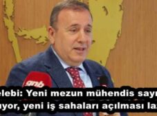 Çelebi: Yeni mezun mühendis sayısı artıyor, yeni iş sahaları açılması lazım