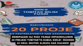 DEREPAZARI ALİ RIZA YILMAZ ORTAOKULUNUN 20 PROJESİ TÜBİTAK’TA KABUL EDİLDİ  RİZEDEN 45 OKUL DESTEK ALMAYA HAK KAZANDI
