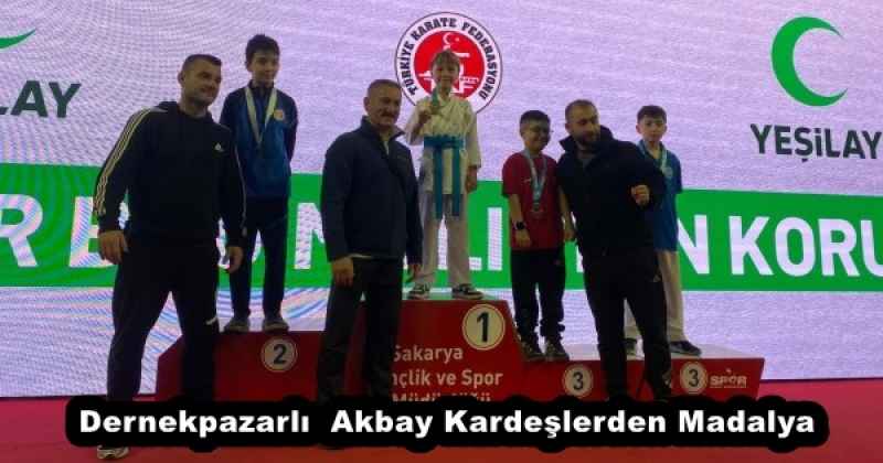 Dernekpazarlı  Akbay Kardeşlerden Madalya