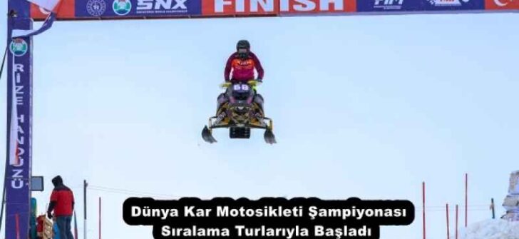   Dünya Kar Motosikleti Şampiyonası Sıralama Turlarıyla Başladı