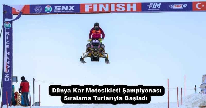   Dünya Kar Motosikleti Şampiyonası Sıralama Turlarıyla Başladı