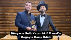 Dünyaca Ünlü Yazar Akif Manaf’a Doğayla Barış Ödülü