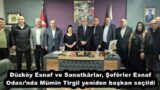 Düzköy Esnaf ve Sanatkârlar, Şoförler Esnaf Odası’nda Mümin Tirgil yeniden başkan seçildi