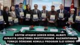 EĞİTİM ATAŞESİ ŞÜKÜR KÖSE, ALMATI AVRASYA ARAŞTIRMA ENSTİTÜSÜNDE  KAZAKİSTANDA TÜRKÇE ÖĞRENME KONULU PROGRAM İLGİ GÖRDÜ