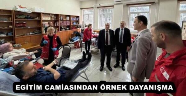 EGİTİM CAMİASINDAN ÖRNEK DAYANIŞMA