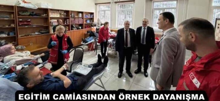 EGİTİM CAMİASINDAN ÖRNEK DAYANIŞMA