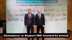 Gümüşhane ve Bayburt İMO İstanbul’da birleşti