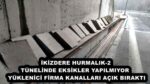 İKİZDERE HURMALIK-2 TÜNELİNDE EKSİKLER YAPILMIYOR  YÜKLENİCİ FİRMA KANALLARI AÇIK BIRAKTI