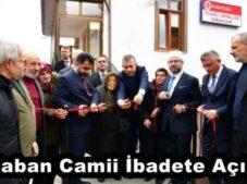 Kaban Camii İbadete Açıldı