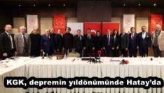 KGK, depremin yıldönümünde Hatay’da