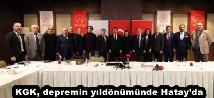 KGK, depremin yıldönümünde Hatay’da