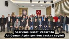 Köprübaşı Esnaf Odası’nda Ali Osman Aydın yeniden başkan seçildi