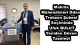 Makina Mühendisleri Odası Trabzon Şubesi Seçiminde Ufuk BULUT Yeniden Güven Tazeledi