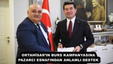ORTAHİSAR’IN BURS KAMPANYASINA PAZARCI ESNAFINDAN ANLAMLI DESTEK